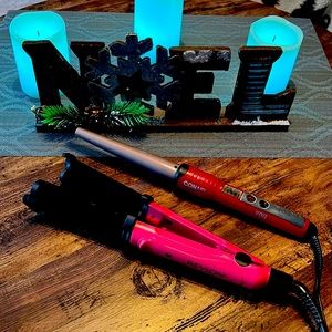 REVLON CRIMPING IRON & CONAIR CURLING WAND